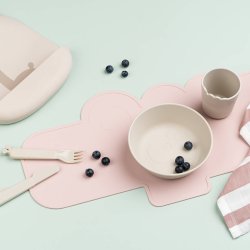 Done By Deer - Dkkeserviet i silikone - Croco - Pudder