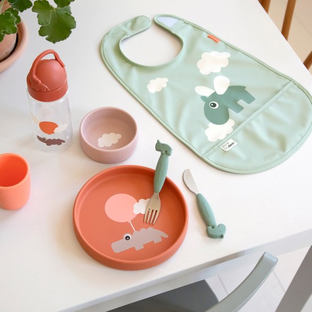 Done By Deer - Hagesmk m/velcro - Happy Clouds - Grn