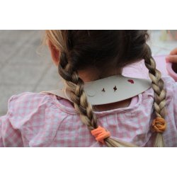 Soina - Silikone Hagesmk - Beige med hjerter 