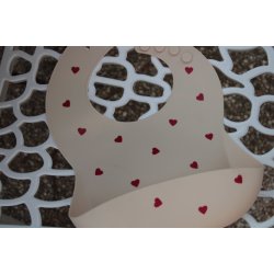 Soina - Silikone Hagesmk - Beige med hjerter 