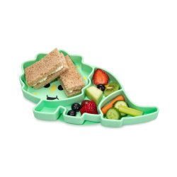 Melii Sugekop silikone tallerken - Dino 