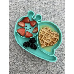 Melii Sugekop silikone tallerken - Snegl