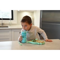 Melii Sugekop silikone tallerken - Dino 