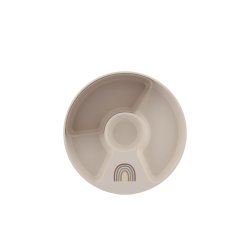 Mepal Mio Brnetallerken med opdeling - Sunshine &amp; Rainbow