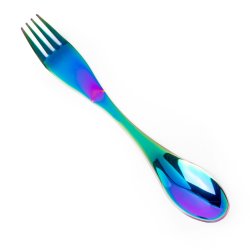 LEKKABOX - Spork 19 cm - Rustfri st�l - Rainbow 