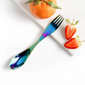 LEKKABOX - Spork 19 cm - Rustfri st�l - Rainbow 