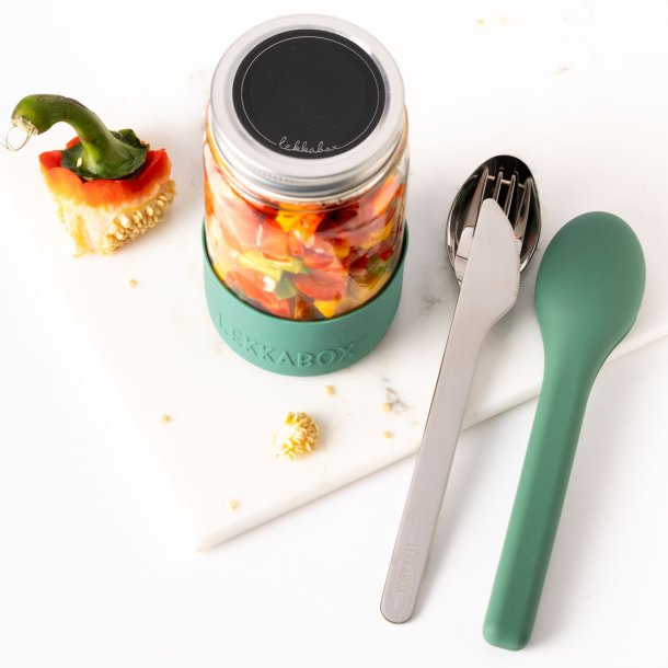 LEKKABOX - Bestik s�t m. Etui - Forest 