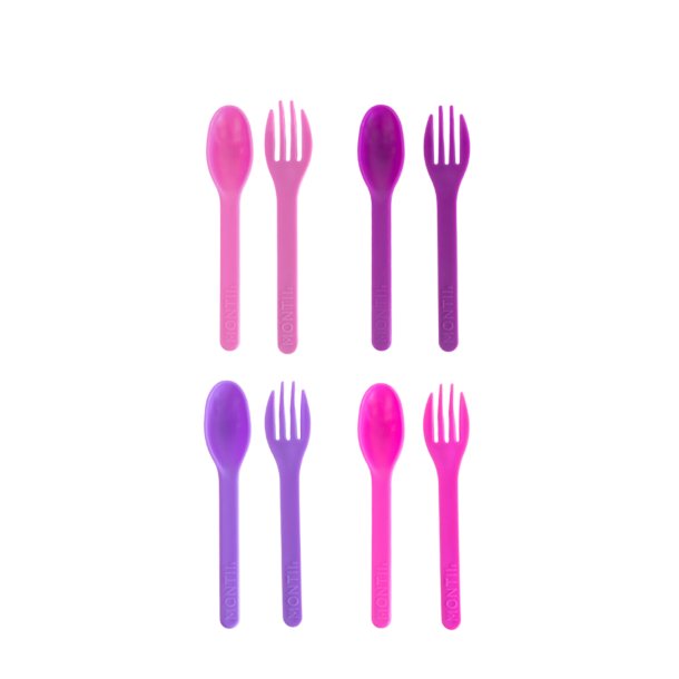 Montii Ske og Gaffel S�t - 8 stk. - Blush