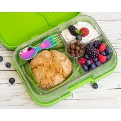 LEKKABOX Ske/gaffel - Rustfri stl - Rainbow 