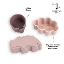 Done By Deer - Silikoneforme 3 stk. Happy clouds Pudder