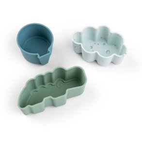 Done By Deer - Silikoneforme 3 stk. Happy clouds Bl