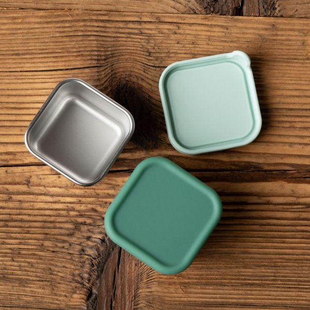 LEKKABOX Mini Dip Container - 2 stk. - Rustfrit st�l - Forest
