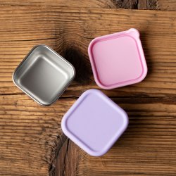 LEKKABOX Mini Dip Container - 2 stk. - Rustfrit st�l - Lavendel 