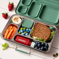 LEKKABOX Mini Dip Container - 2 stk. - Rustfrit st�l - Forest
