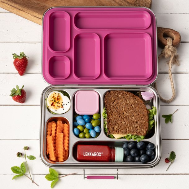 LEKKABOX Mini Dip Container - 2 stk. - Rustfrit st�l - Lavendel 