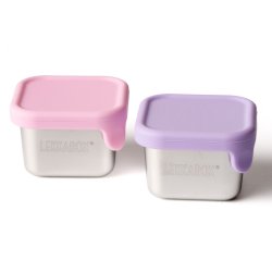 LEKKABOX Mini Dip Container - 2 stk. - Rustfrit st�l - Lavendel 