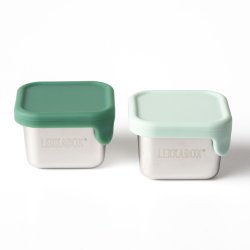 LEKKABOX Mini Dip Container - 2 stk. - Rustfrit st�l - Forest