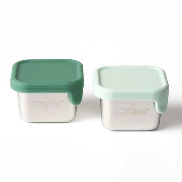 LEKKABOX Mini Dip Container - 2 stk. - Rustfrit st�l - Forest