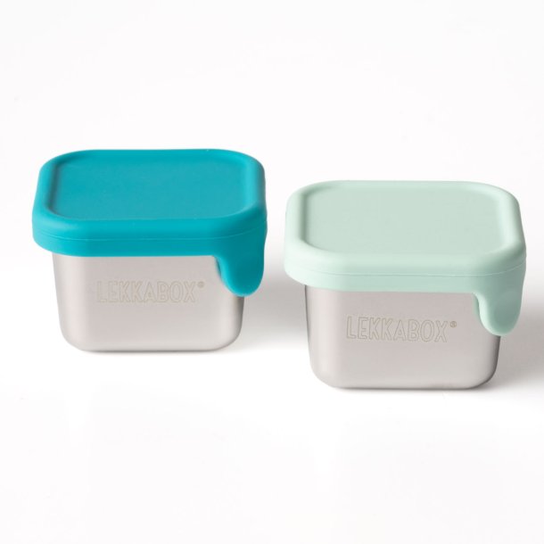 LEKKABOX Mini Dip Container - 2 stk. - Rustfrit st�l - Ocean