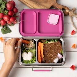 LEKKABOX Mini Dip Container - 2 stk. - Rustfrit st�l - Lavendel 