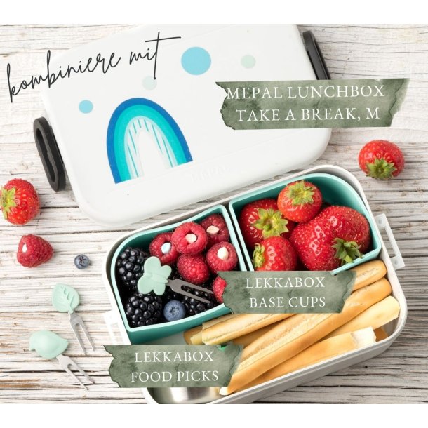 LEKKABOX Bento Silicone Cups - 2 stk. - Mint 