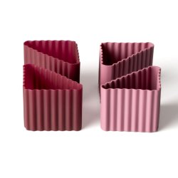LEKKABOX Cups Trekant forme - 4 stk. Blomme 