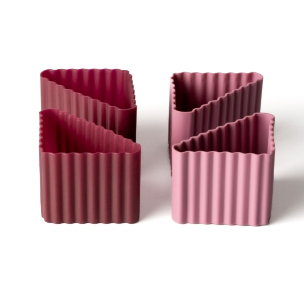 LEKKABOX Cups Trekant forme - 4 stk. Blomme 