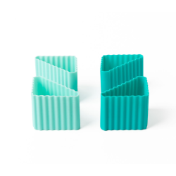 LEKKABOX Trekant forme - 4 stk. - Ocean 