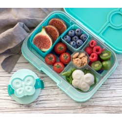 LEKKABOX Firkantet Forme - 4 stk. - Ocean 