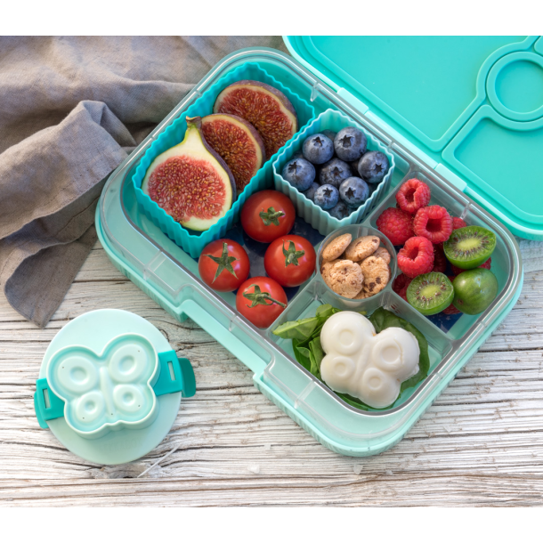 LEKKABOX Firkantet Forme - 4 stk. - Ocean 