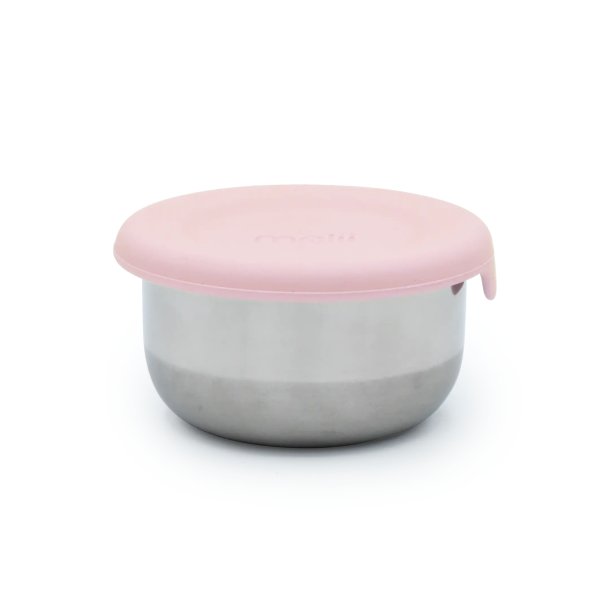 Melii - Mini dip beholder - 2 stk. Rustfri st�l - Lyser�d/lilla 