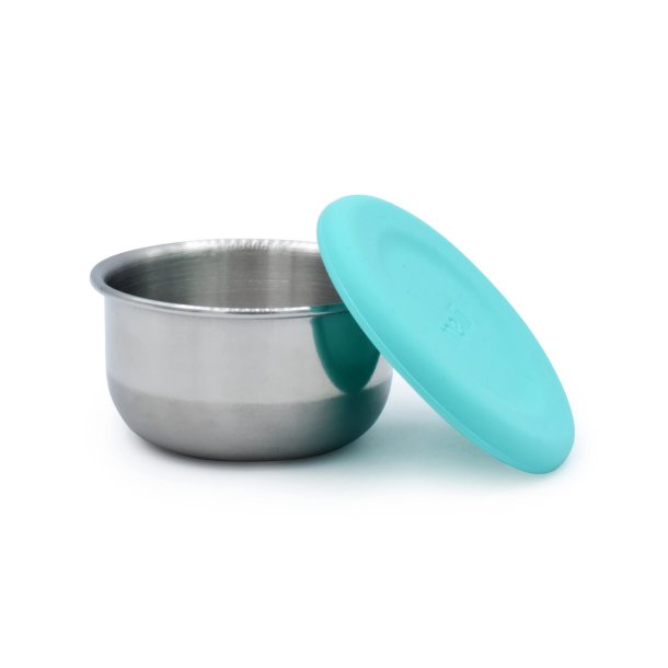 Melii - Mini dip beholder - 2 stk. Rustfri st�l - Bl�/lime