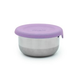Melii - Mini dip beholder - 2 stk. Rustfri st�l - Lyser�d/lilla 