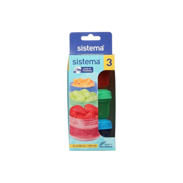 Sistema - Mini Bites To Go 3 Pack - 130 ml. -  2026 
