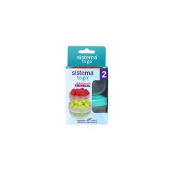 Sistema - Sm� b�tter 2 pack - 210 ml - Minty/Purple
