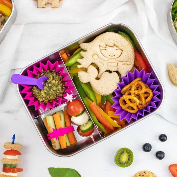 Lunch Punch silikone forme - 3 stk. Pink/Lilla 