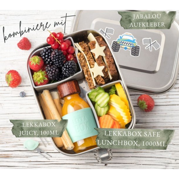 LEKKABOX Bento Silicone Cups - 2 Stk. - Gr/Stone - 