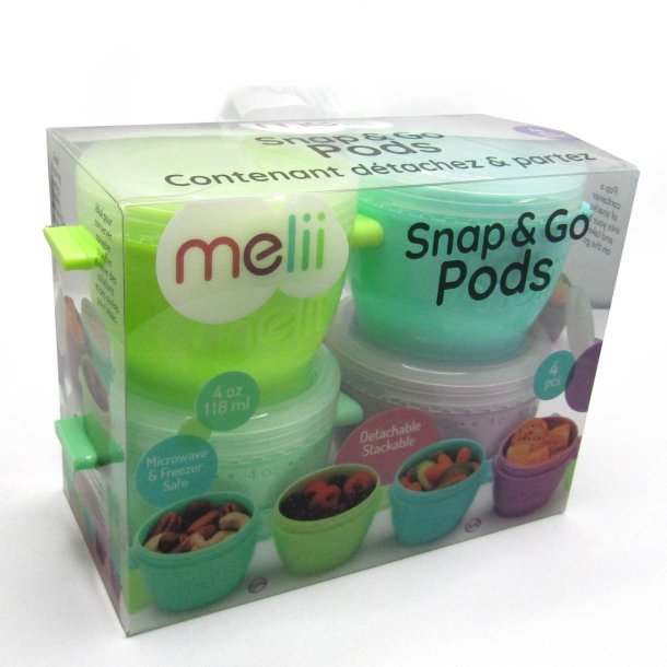 Melii Snap &amp; Co Cups/Pods - Farver - 118 ml (4 stk)