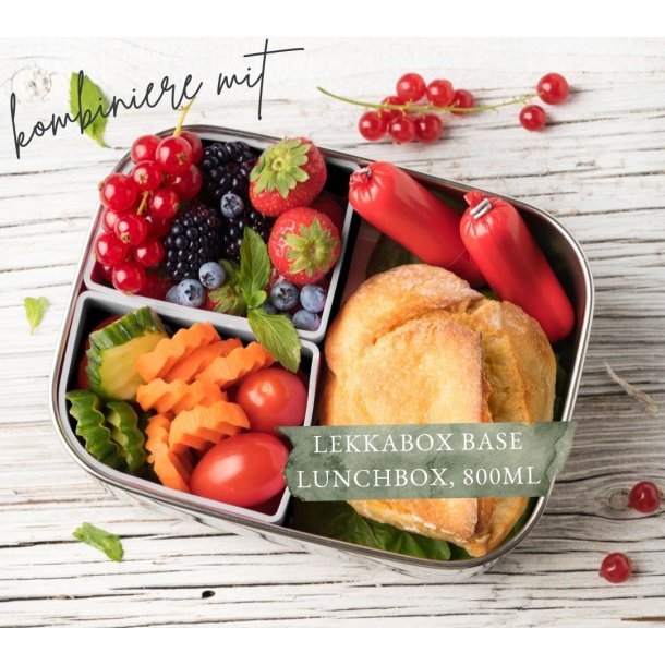 LEKKABOX Bento Silicone Cups - 2 Stk. - Gr/Stone - 