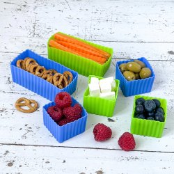 Yumbox Bento Cubes - 6 stk. Bl�/Gr�n 