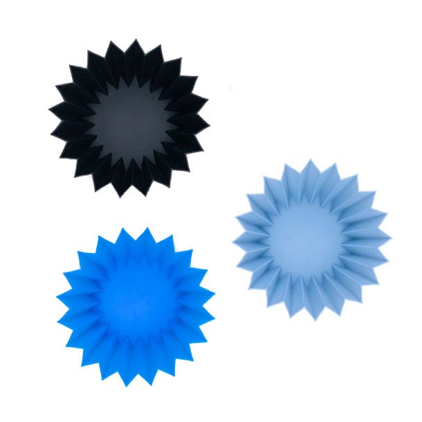 Lunch Punch silikone forme - 3 stk. bl/sort 