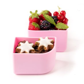 LEKKABOX Bento Silicone Cups - 2 stk. - Rosa 