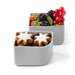 LEKKABOX Bento Silicone Cups - 2 Stk. - Gr/Stone - 
