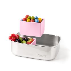 LEKKABOX Bento Silicone Cups - 2 stk. - Rosa 