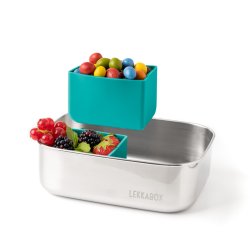 LEKKABOX Bento Silicone Cups - 2 Stk. - Petrol 