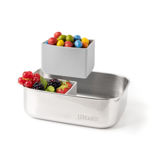 LEKKABOX Bento Silicone Cups - 2 Stk. - Gr/Stone - 