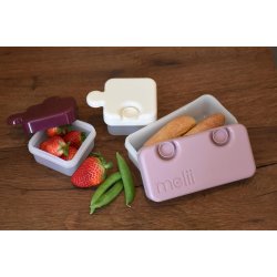 Melii - Puslespils beholder 3 stk. - Lyserd 