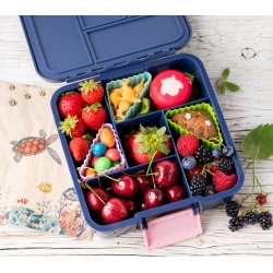 LEKKABOX Trekant forme - 4 stk. - Ocean 