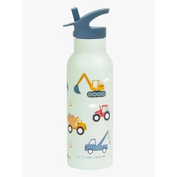 A Little Lovely Company - XL Drikkeflaske Rustfri St�l - 500 ml - Vehicles