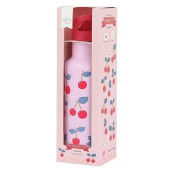A Little Lovely Company - Drikkeflaske Rustfri St�l - 350 ml - Cherries